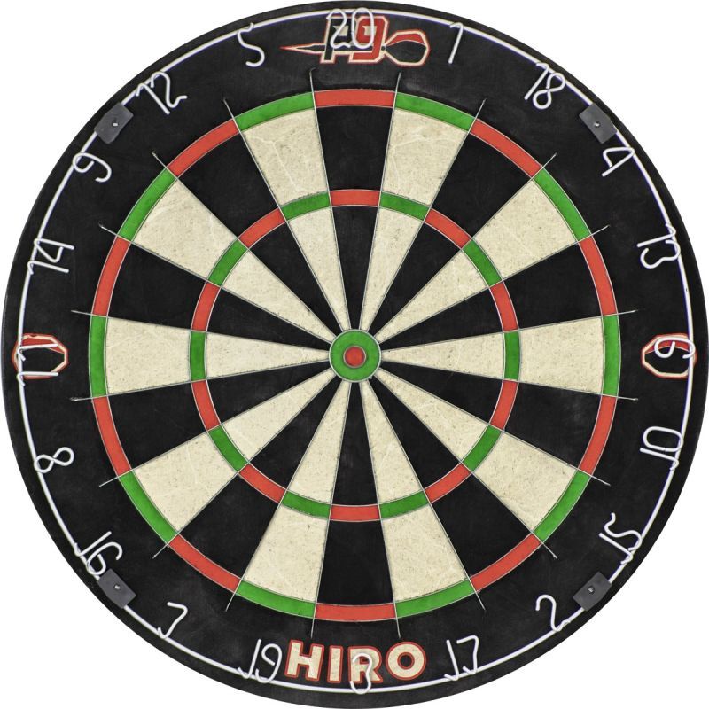 Mega Starter-Set Dartboard P9 Hiro Surround & equipment Bristle Board