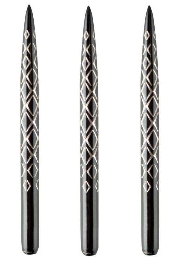 Punta per freccette One80 Aztech Steel, tipo A, nera, 32/34/36 mm Wechselspitzen
