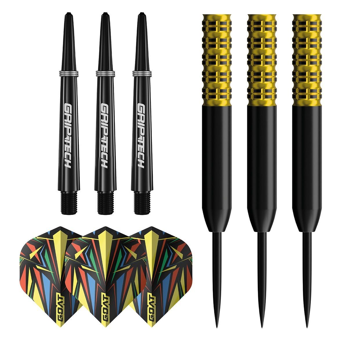 GOAT Athlete Yellow 90% Steeldarts 22/24/26 Gram Steeldarts