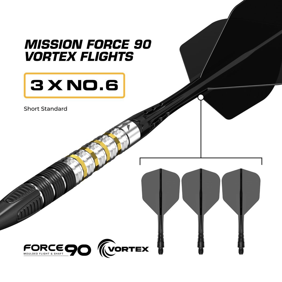 Mission Astro RP 95% Steeldarts 22/24 Gram Steeldarts