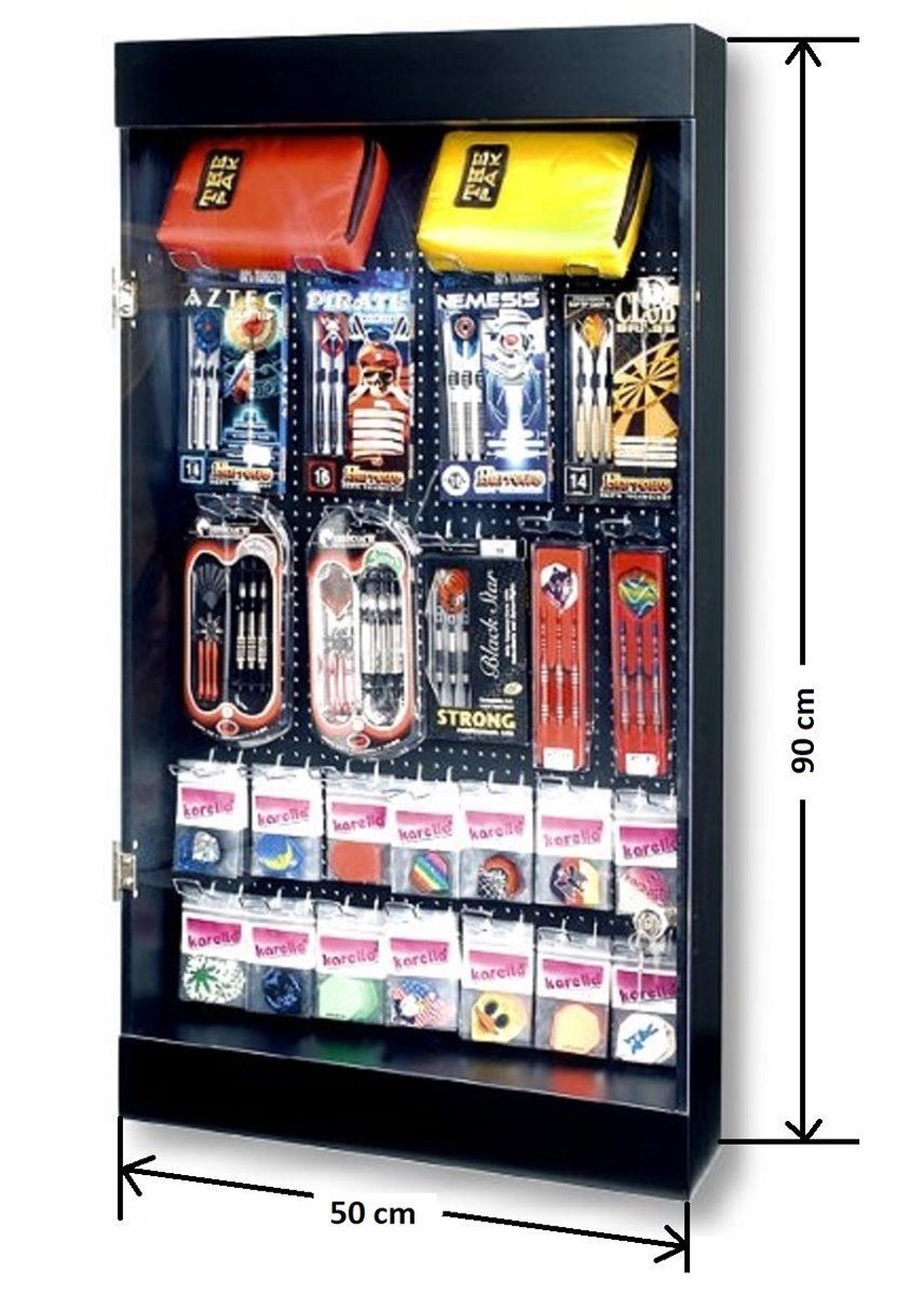 Dartvitrine zum Befestigen an der Wand Vitrine für Dart