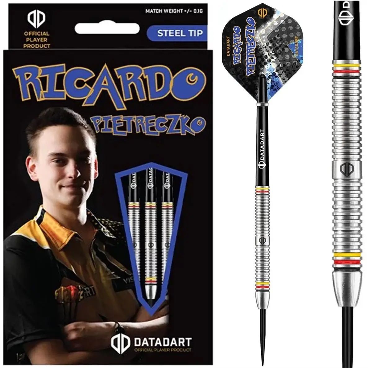 Datadart Ricardo Pietreczko 80% Freccette Steel Tip 23/24/25 Grammi Steeldarts