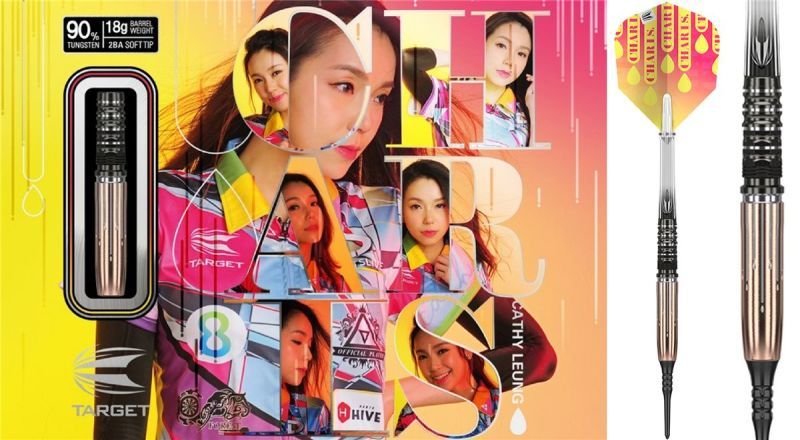 Target Cathy Leung Charis Gen 1 90% 2BA Fléchettes à pointe souple 18 Grammes Softdarts