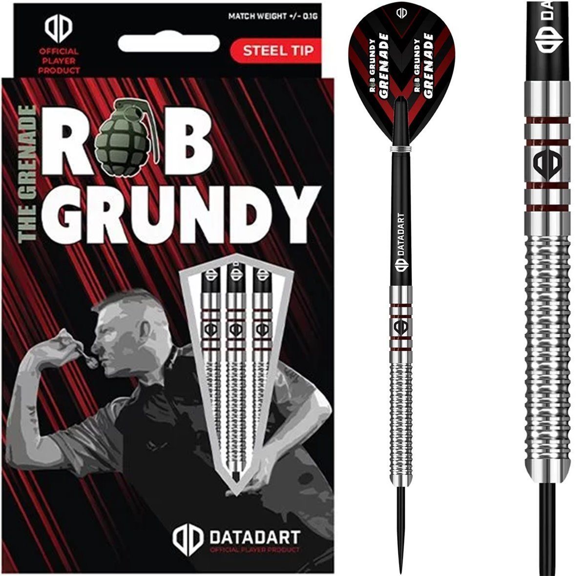 Datadart Rob Grundy 90% Steeldarts 23/24/25 Gramm Steeldarts