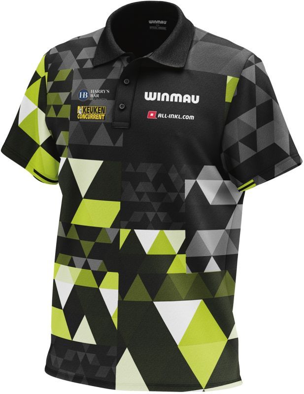 Winmau Dart Shirt Michael van Gerwen Fan Edition Polo 2025 Shirts