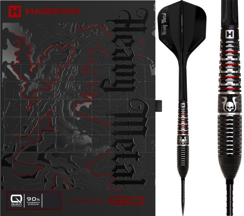 Harrows Ryan Searle GEO Quick Point 90% Steeldarts 22/23/24/26/30/32 Gram Steeldarts