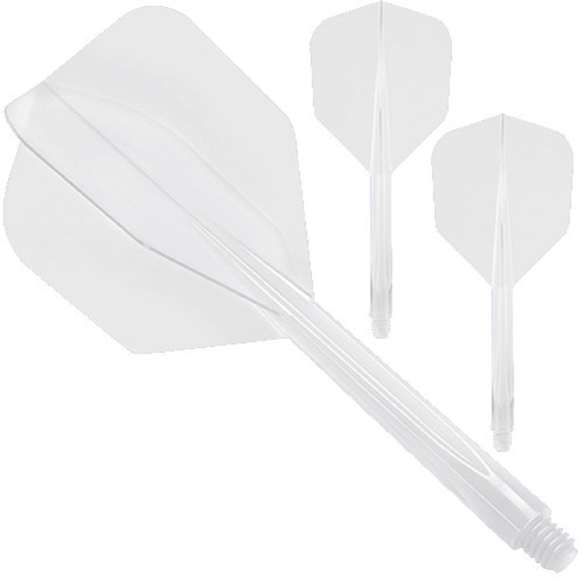 Condor Dart Flights Shafts AXE Revival Transparent Small Shape No6 Flights