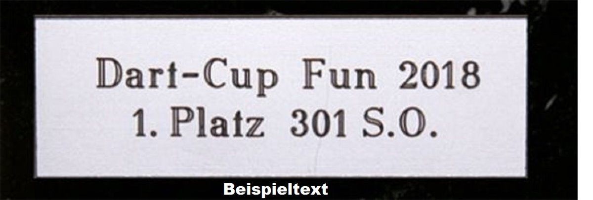 Pokal-Schild-Gravur Gravur auf Pokalschild