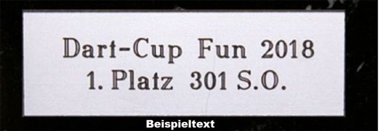 Pokal-Schild-Gravur Gravur auf Pokalschild
