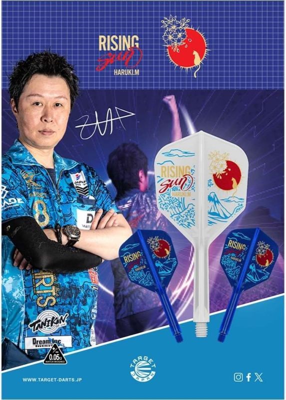 Target K-Flex Rising Sun Haruki Muramatsu Mix Shaft/Flight System Shape No6 Shafts