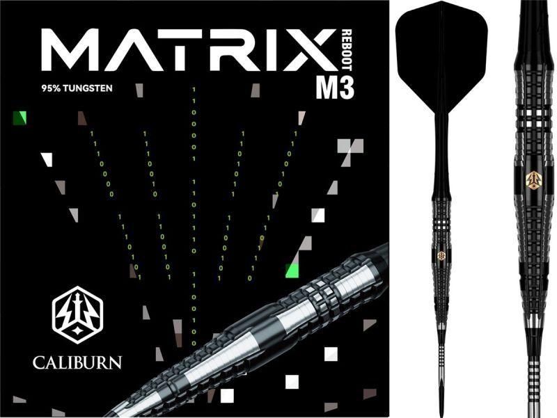 Caliburn Matrix Reboot M3 95% Steeldarts 21/23/25 Gramm Steeldarts