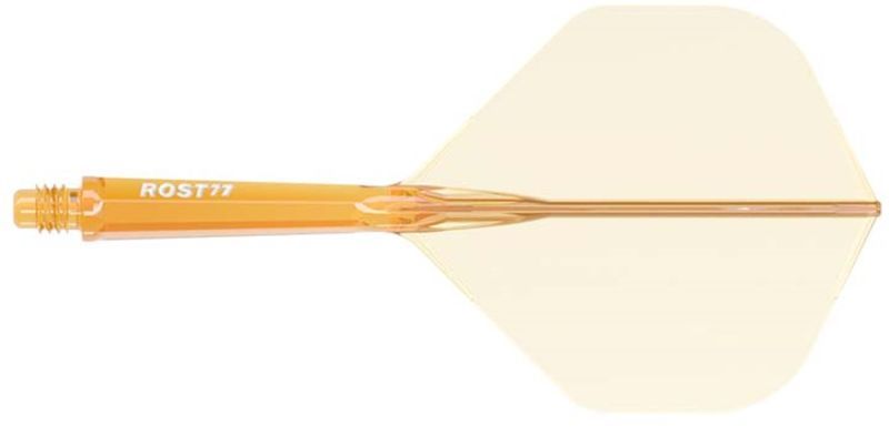 Cuesoul Dart Flight/Shaft ROST 77 Transparent Orange Big Standard Flights