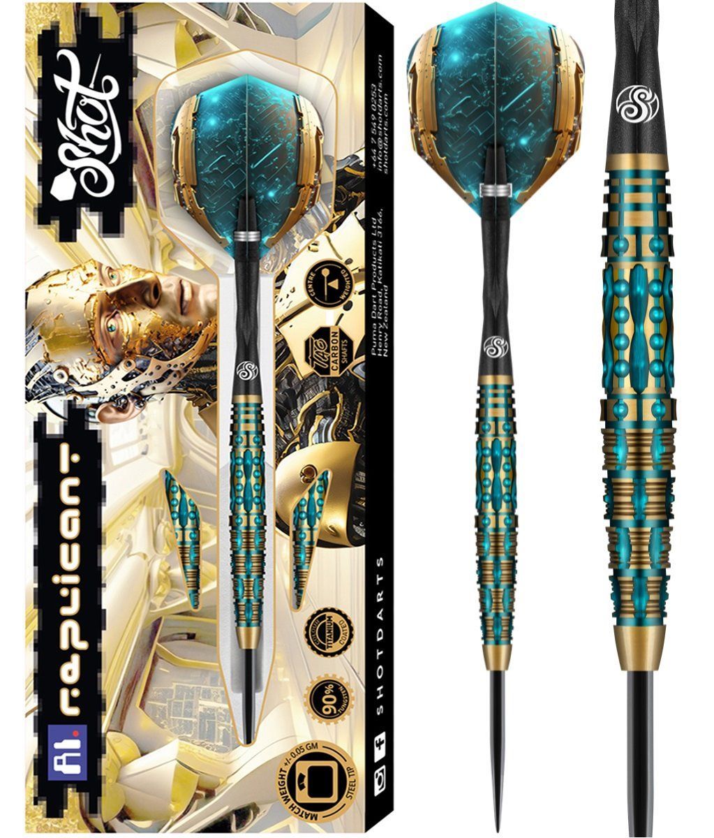 B-Ware - Flights fehlt - Shot! AI Replicant 90% Steeldart 25 Gramm Steeldarts