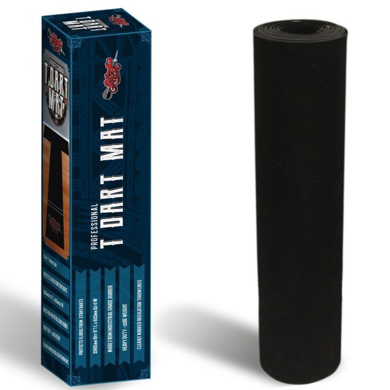 Shot T-Mat Tappeto da freccette 300 x 60 cm – Tappeto protettivo in gomma in due parti Dart Schutzmatte