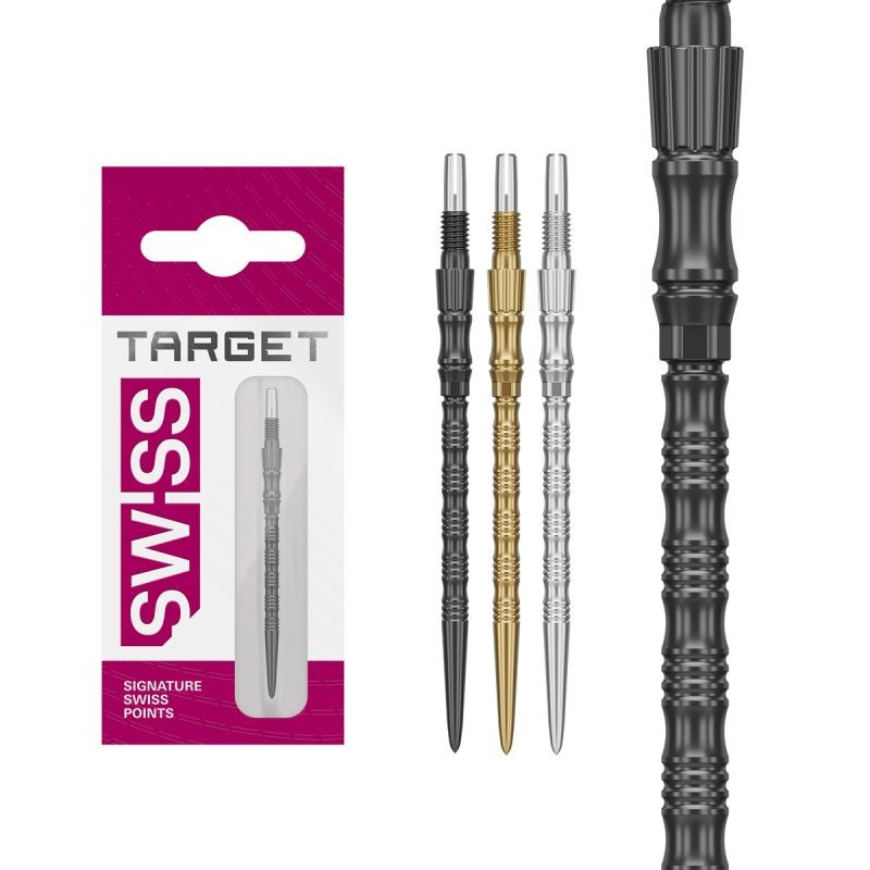 Target Swiss Point Signature TRB 30/35/42 mm Oro/Nero/Argento Wechselspitzen