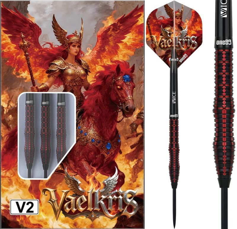 ONE80 Vaelkris V2 Steeldarts 22/24 Gramm Steeldarts