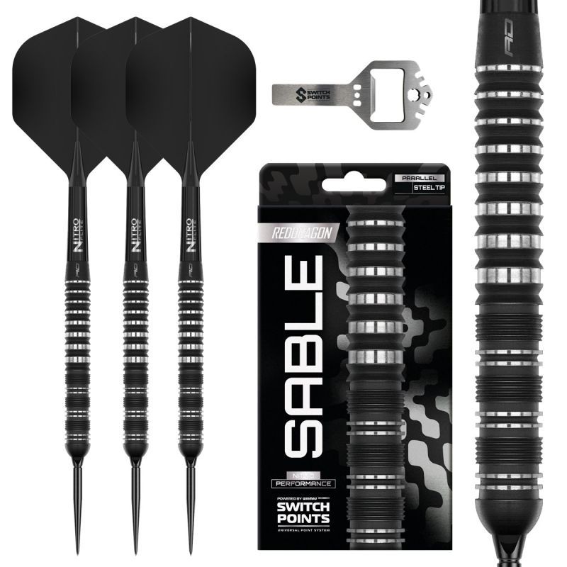 Reddragon Sable Parallel Switch Point 90% Steeldarts 21/22/23/24 Gramm Steeldarts