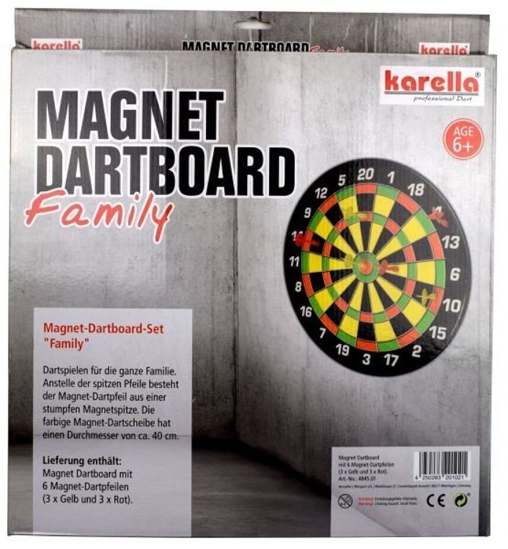 “Family” Magnetic Dartboard Set for Children Kinderdart
