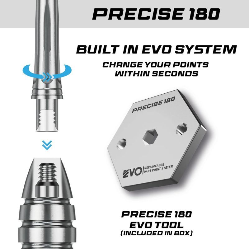 Precise180 Endorphine 90/95% Steeldarts 23/25 Gram Steeldarts