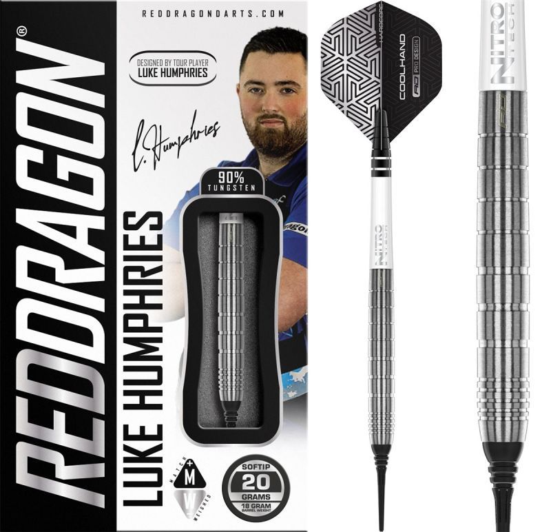 Reddragon Luke Humphries TX1 90% Fléchettes à pointe souple 20 Grammes Softdarts