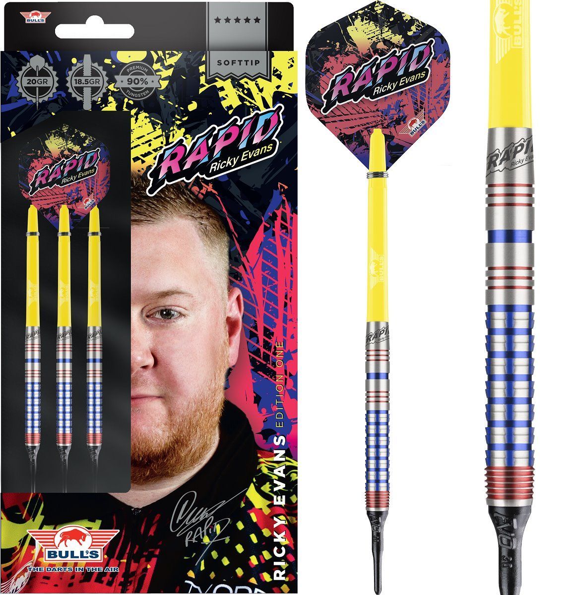 Bull's Ricky Evans 90% Softdarts 20 Gramm Softdarts