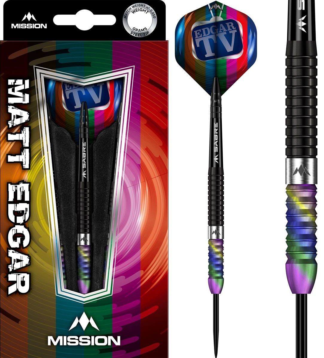 Mission Matthew Edgar PVD Coral 90% Steeldarts 21/23/25 Gramm Steeldarts