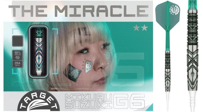 Target Mikuru Suzuki The Miracle G6 Lite 90% Softdarts 19 Gram Softdarts