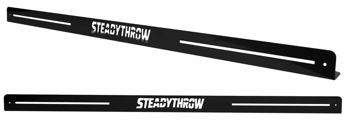 Oche SteadyThrow Lite avec bande auto-agrippante pour tapis de fléchettes de 60 à 90 cm de large Abwurflinie