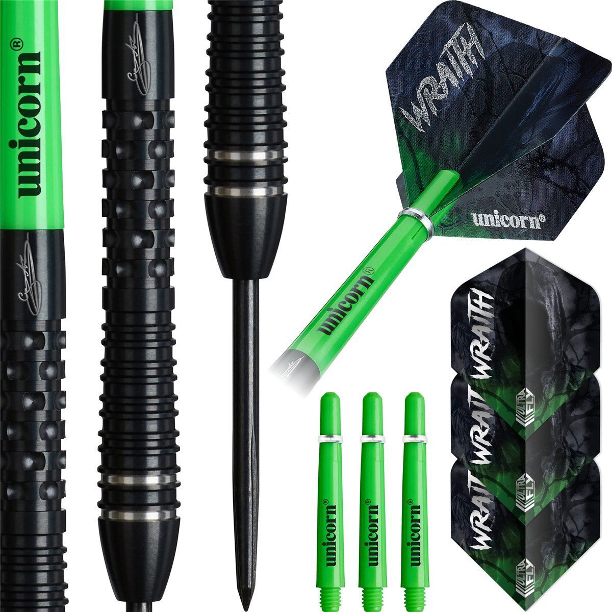 Unicorn Wraith Gary Anderson P6 90% Freccette Steel Tip 21/22/23/24/25 Grammi Steeldarts