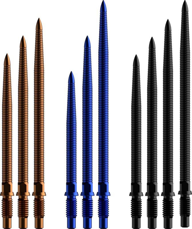 Bull´s CP Points Micro Grip Black Steel Point Schwarz 32/36/40/44 mm Wechselspitzen