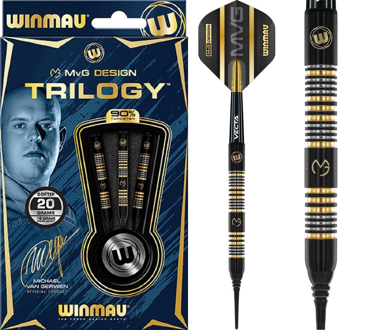 Winmau Michael van Gerwen MvG Trilogy Softdarts 20/23,5 Gramm Softdarts