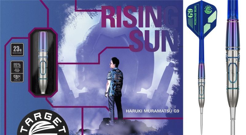 Target Rising Sun Haruki Muramatsu Gen 9 NO GROOVE 95% Swiss Points Steeldarts 23 Gramm Steeldarts