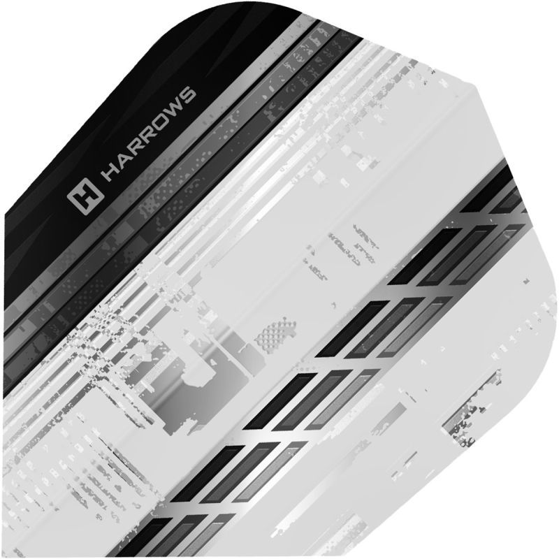 Harrows Sporty Black Flight Dart Flights No6 Flights