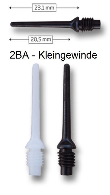 Bull's PowerPro Tips White 6mm Soft Dart Spitzen