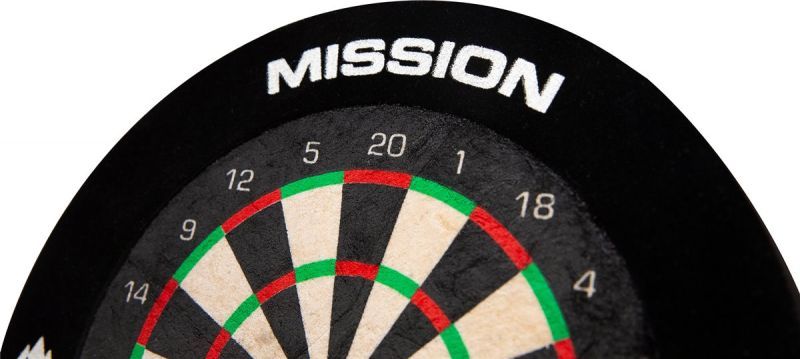 Mission Mini Dartboard inkl. 6 Darts Bristle Board