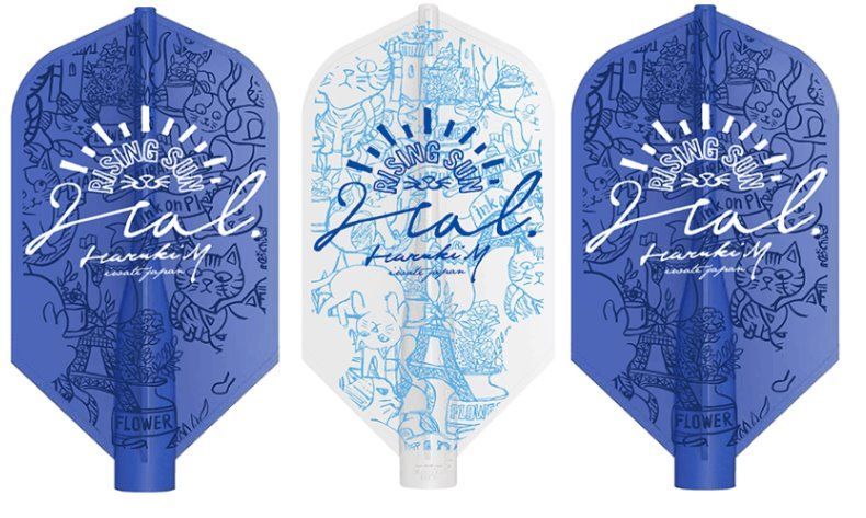8 Aletta aletta per freccette Haruki Muramatsu MIX 2022 Slim Flights
