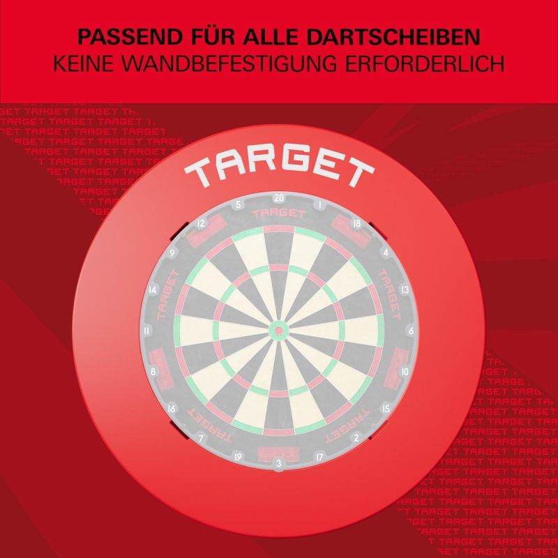 Target Notched Surround Catchring Black/Red/Grey Auffangring