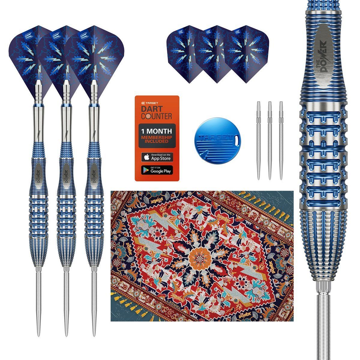Target Phil Taylor Power Gx2 Swiss Point 95% Steeldarts 22/24/26 Gramm Steeldarts