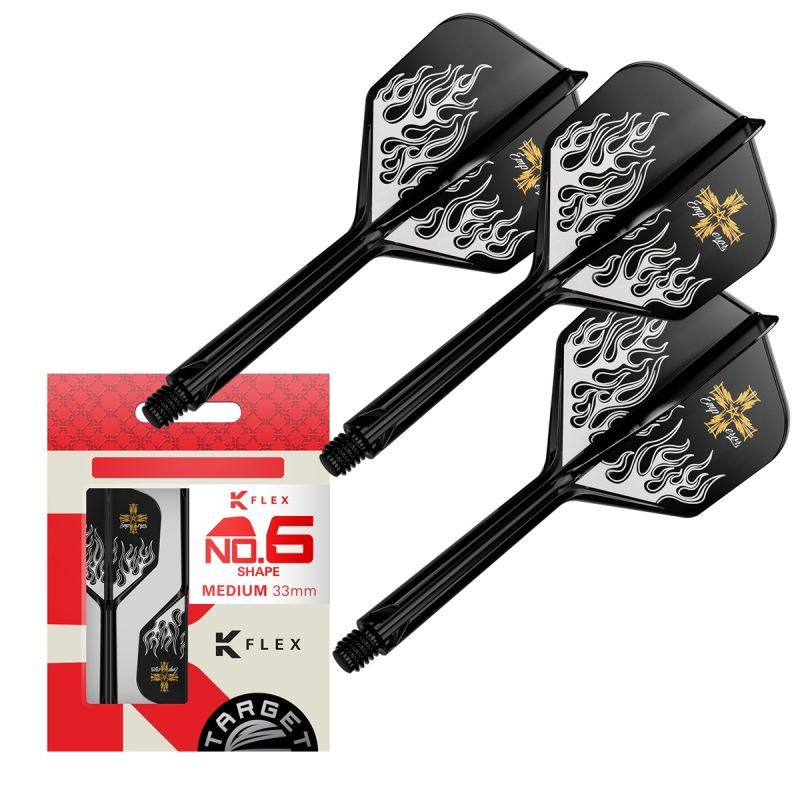 Target Japan Pyro G2 K-Flex Shaft/Flight System Shape No6 Shafts