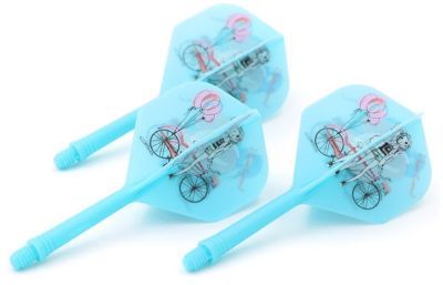 Cuesoul aletta per freccette/Asta AK5 Bicycle Girl Blue Standard No2 Flights