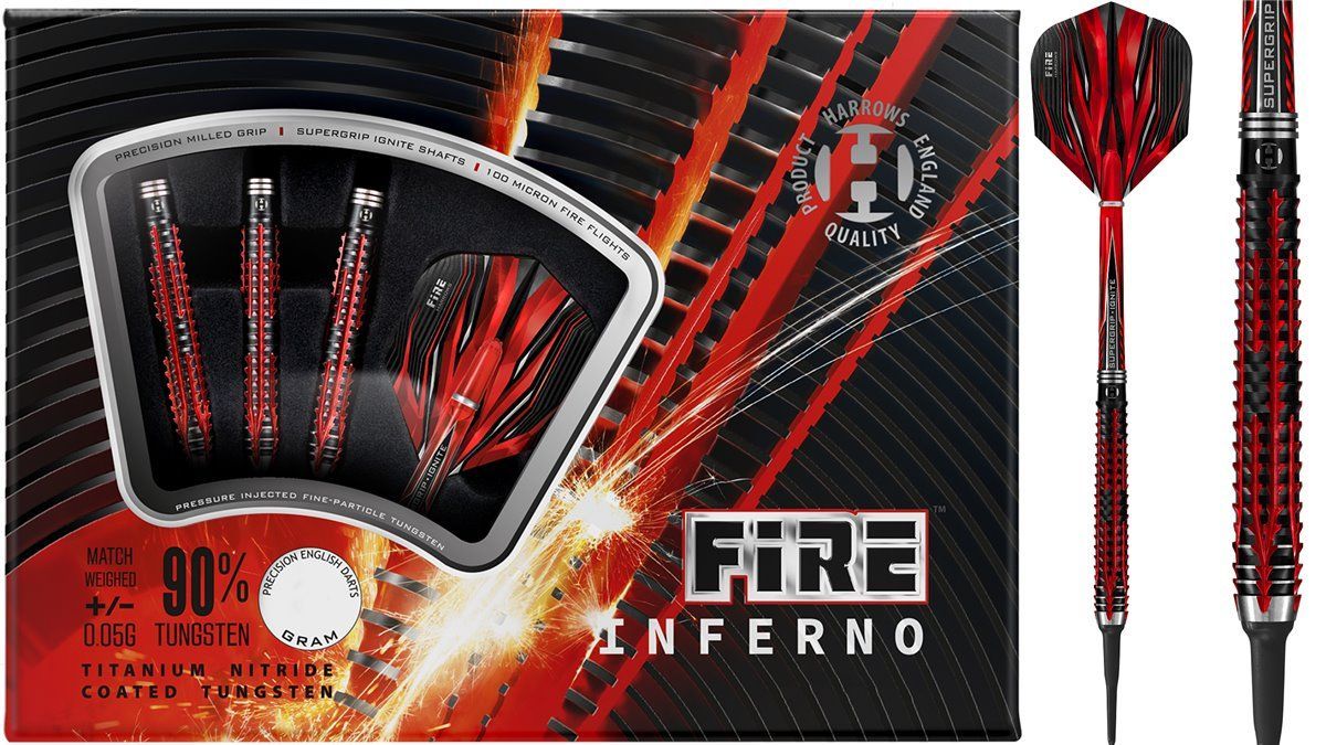 HARROWS Fire Inferno 90% Softdarts 18/20/21 Gramm Softdarts