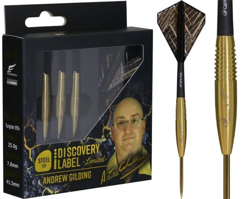 Cosmo Darts Discovery Label Limited Edition Andrew Gilding 95% Steeldarts 25g Steeldarts
