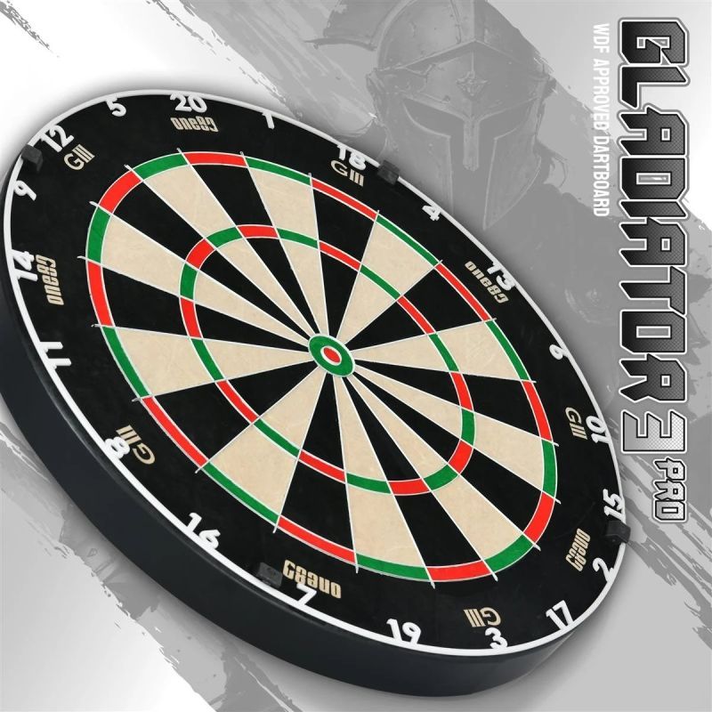 ONE80 Gladiator 3 Pro Dartboard Bristle Board