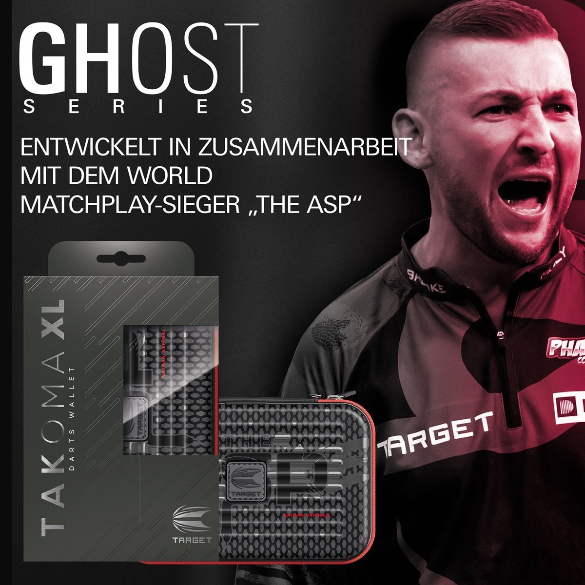 Custodia per freccette Target Takoma XL Ghost Aspinall Aufbewahrung Case