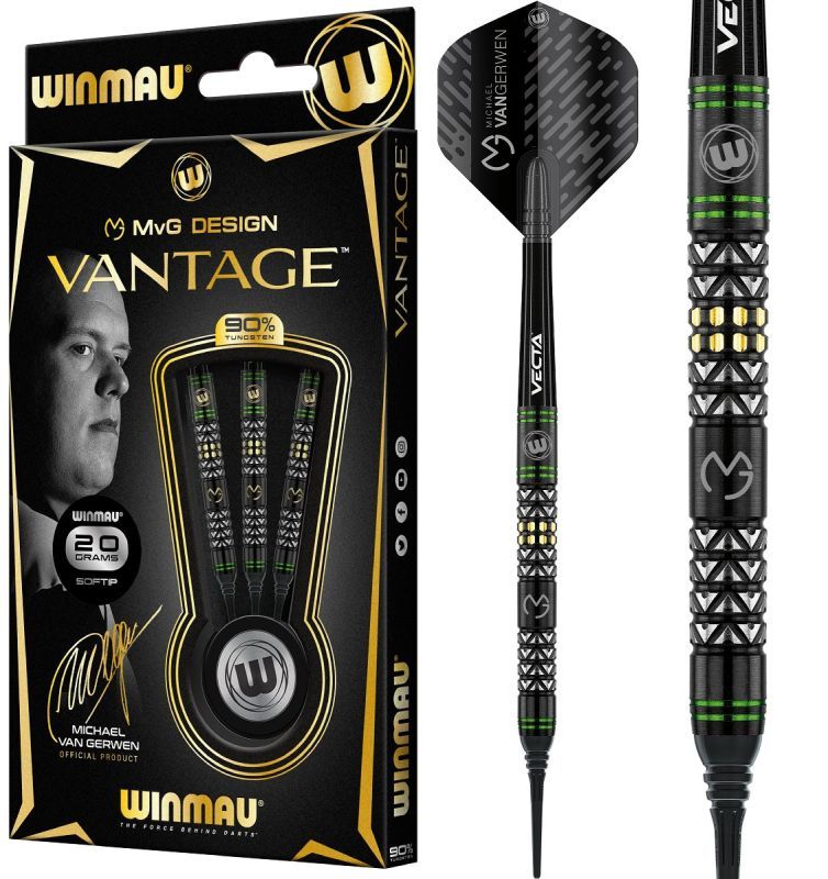 Winmau Michael van Gerwen MvG Vantage Soft Darts 20/22 Gramm Softdarts