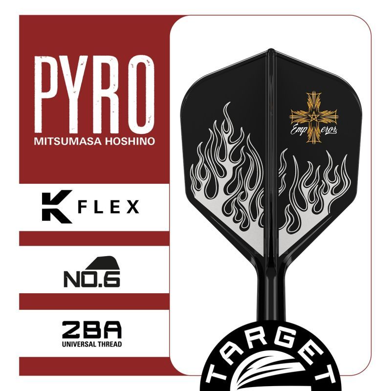 Target Japan Pyro G2 K-Flex Shaft/Flight System Shape No6 Shafts