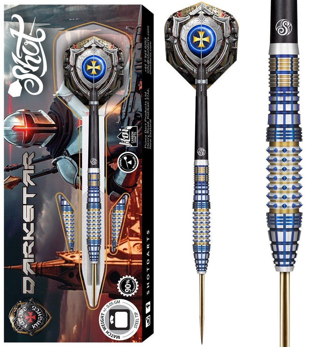SHOT! Future Knights Darkstar 90% Steeldart 23/24/25 Gramm Steeldarts