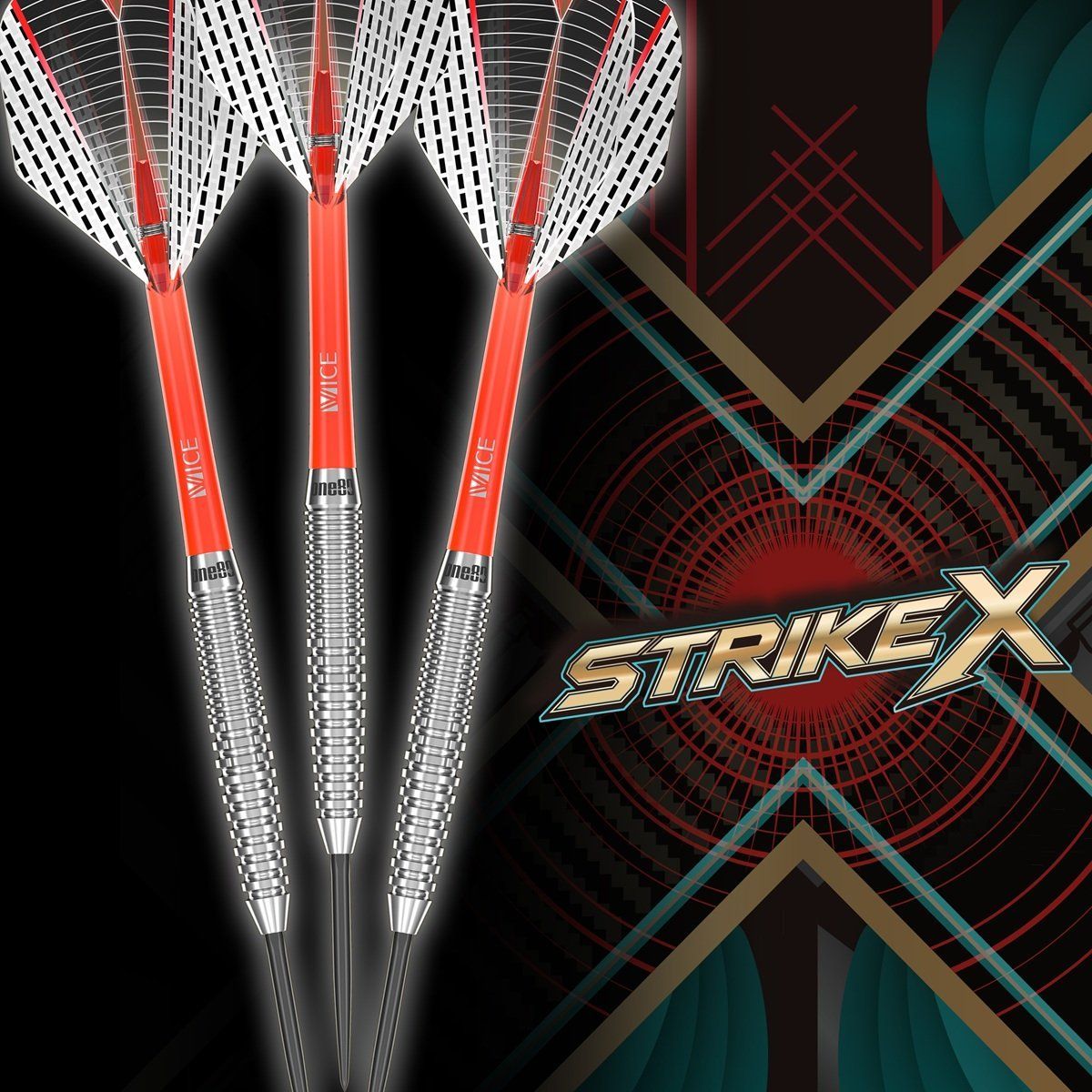 ONE80 Strike X SX04 90% Steeldarts 21/23/25 Gramm Steeldarts