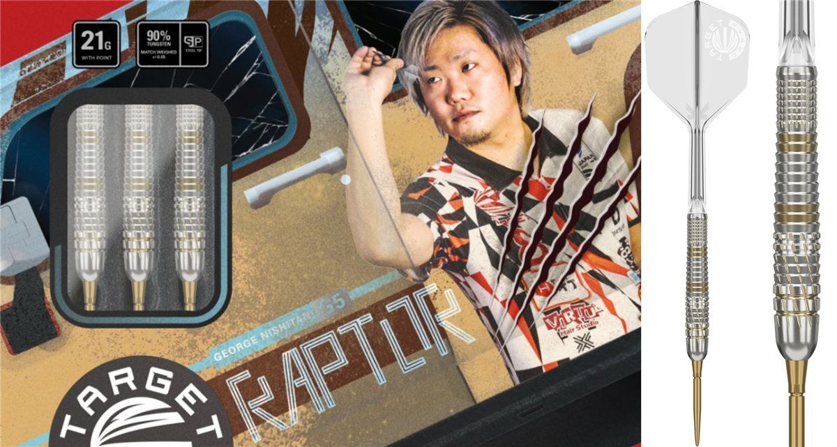 Target Raptor George Nishitani 90% 2BA Softdarts 18 Gramm Softdarts
