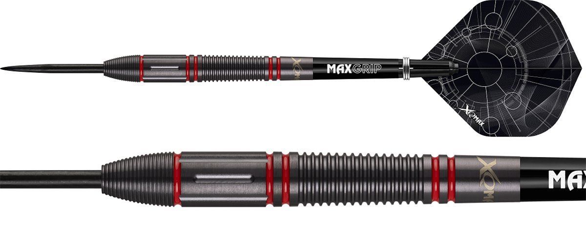 XQMAX Velocity Rot M2 90% Steeldarts 22/24/26 Gramm Steeldarts
